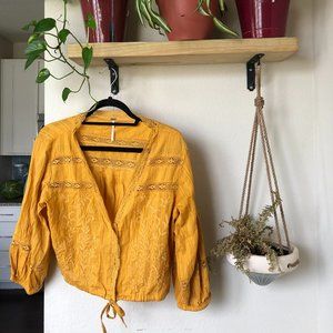 Free People Button Up Blouse